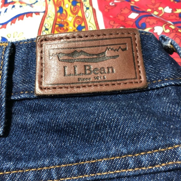 L.L. BEAN MEN’s DARK JEANS 36X34 CLASSY&STYLISH!@LIKE NEW! - Picture 4 of 6